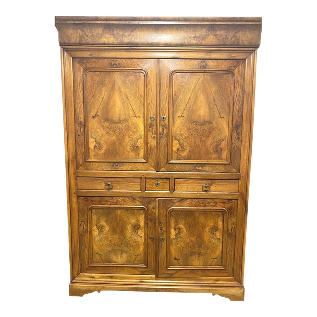 Late 19th Century Antique French LinenPress Armoire For Sale