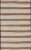 Brown Mid 20th Century Vintage Turkish Kilim Rug With Horizontal Stripes in Brown and Cream For Sale - Image 8 of 11