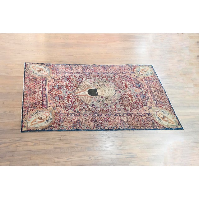 Late 19th Century Persian Lavar Pictorial Karim Khan Zand Rug For Sale - Image 13 of 13
