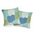 Schumacher Contemporary Schumacher Colorblock Ikat Aqua Linen Two-Sided Pillow For Sale - Image 4 of 7