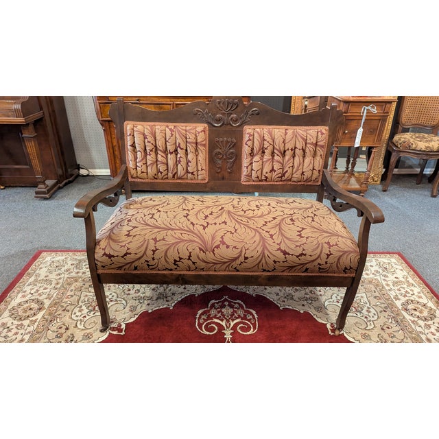 Late 19th Century Victorian 5 Piece Parlor Suite For Sale - Image 13 of 17