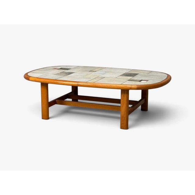 1970s Gangso Møbler, Danish Modern, Coffee Table, Teak, Mosaic Tile, Denmark, 1970s For Sale - Image 5 of 11