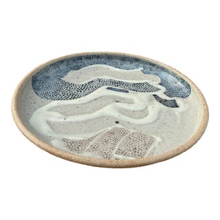 Dennis Parks Pottery Penada Landscape Plate Stoneware (Circa Mid-1980s-1990s) For Sale