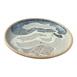 Dennis Parks Pottery Penada Landscape Plate Stoneware (Circa Mid-1980s-1990s)