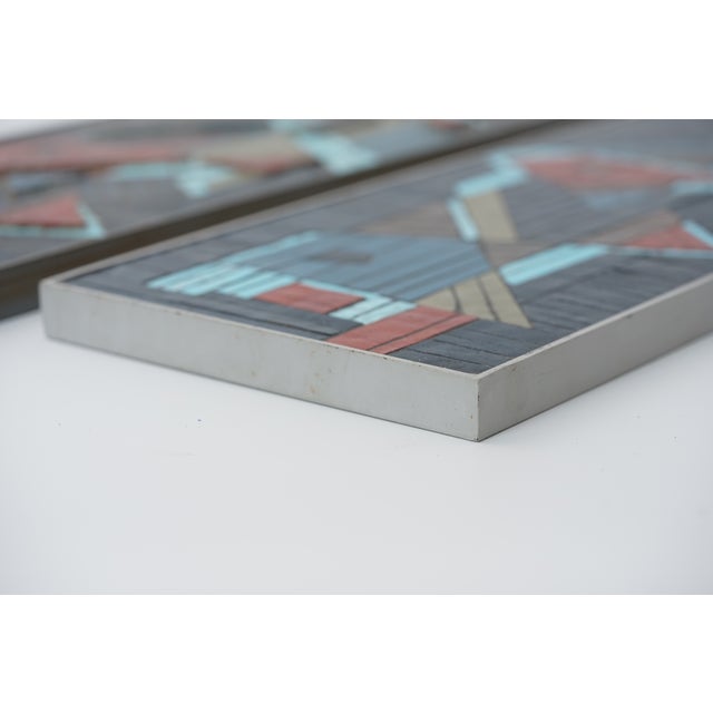 Ceramic Mid-Century Mosaic Fish Wall Plates by R. Zimmermann for Ritter, 1950s, Set of 2 For Sale - Image 7 of 14