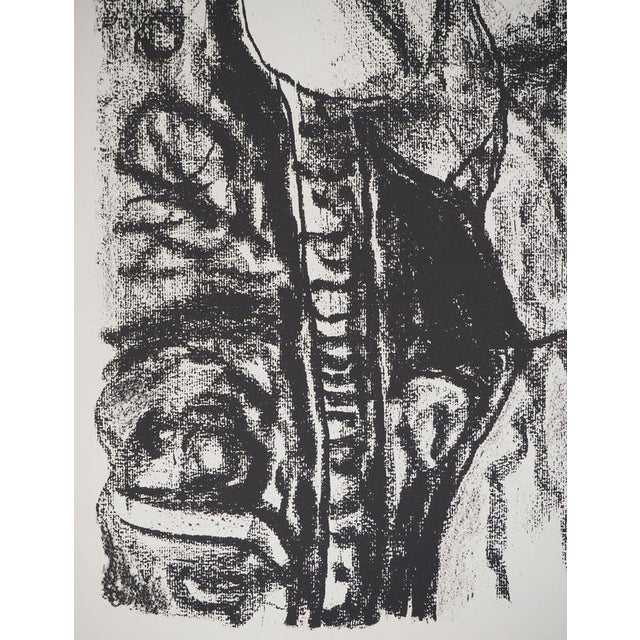 Leopoldo Presas, Young Woman in a Straw Hat, Lithograph For Sale - Image 6 of 7