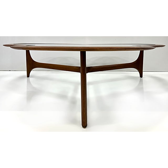 Mid Century Lane Trefoil Clover Leaf Coffee Table With Glass Chairish