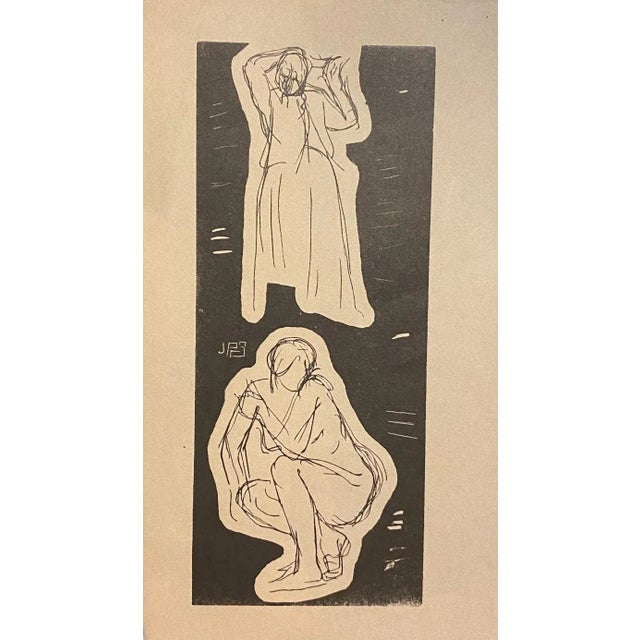 Figures of Women is an original lithograph on ivory-colorated paper by an unknown artist in 1840s. In very good condition....