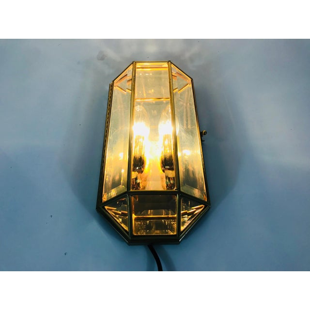 Stilnovo Mid-Century Modern Italian Octagonal Wall Lamp, Italy, 1960s For Sale - Image 4 of 13