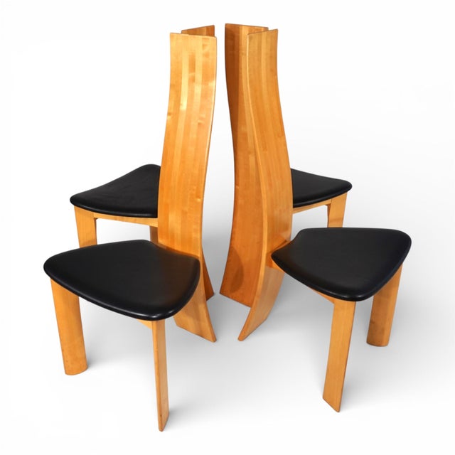 Vontage Iris Dining Chairs by Bob Van Den Berghe, 1980, Set of 4 For Sale - Image 4 of 18