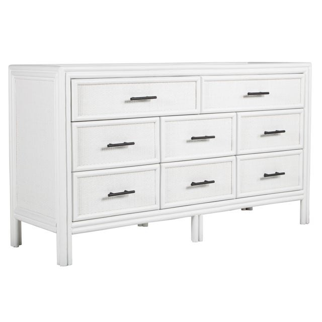 Bermuda Eight-Drawer Dresser - White For Sale - Image 9 of 9