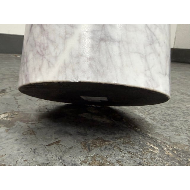 Vuue for Cb2 Martini Marble Side Table For Sale - Image 12 of 12