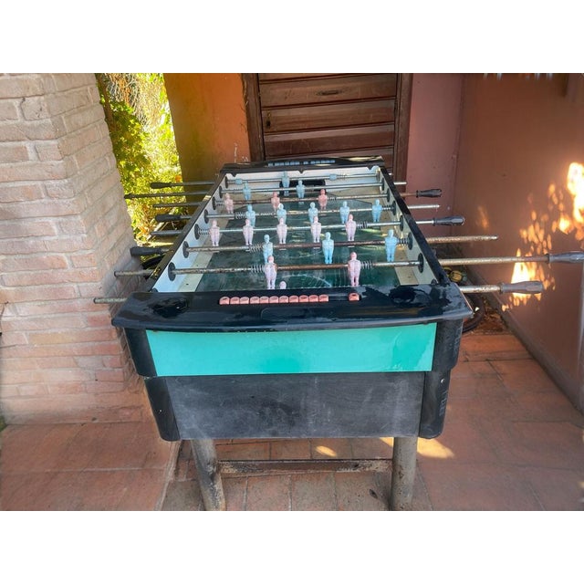 Fas pendezza italian foosball table with glass playing field, circa 2000s italian fas pendezza foosball table, circa early...