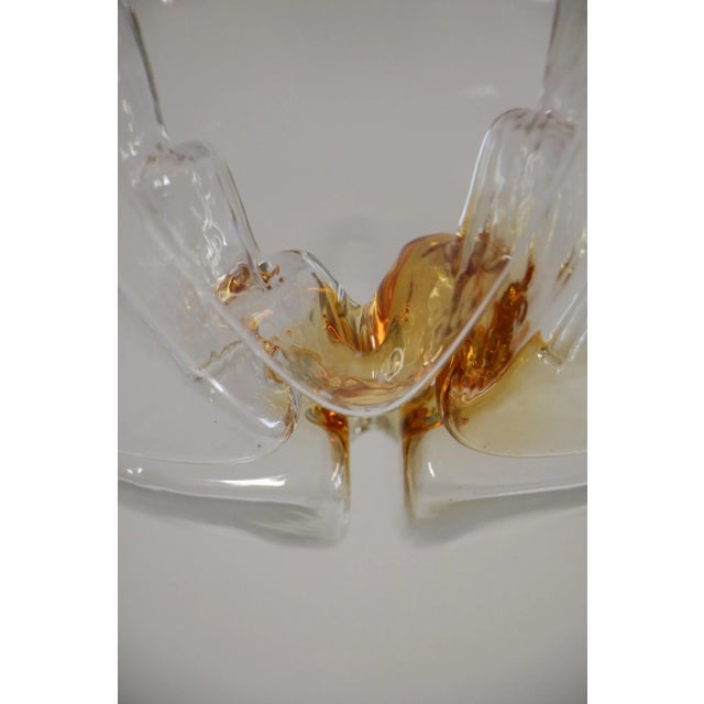 Metal Italian Space Age Ball Pendant Lamp Attributed to Mazzega, 1970s For Sale - Image 7 of 16