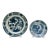 Pair of Shipwreck-Recovered Ming Dynasty Blue and White Swatow Zhangzhou Porcelain Dishes (Related Forms) C. 1600 For Sale
