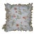 Mid 20th Century Silk Down Filled Floral Embroidered Tassel Lumbar Throw Pillow For Sale