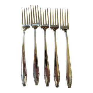 1940s Formality by State House Sterling Dinner Forks- Set of 5 For Sale