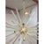 Chandelier Murano Glass Sputnik Vintage and Venini Style made in Italy brushled gold metal golor diameter 95 cm = 37.4"...