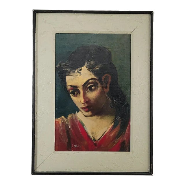 "Pensive Girl With Dark Eyes", Sarkis Sarkisian, u.s.a. Circa 1940 For Sale