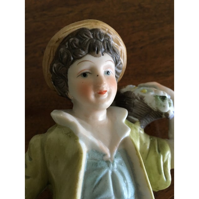 Vintage Boy Holding Light Lantern Figurine Chairish