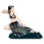 Beige Lady Dancer Figurine in Harem Costume attributed to Josef Lorenzl for Goldscheider, Vienna, Austria, 1930s For Sale - Image 8 of 8
