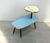 Wood Mid-Century German Side Table with Levels in Blue and White, 1950s For Sale - Image 7 of 7