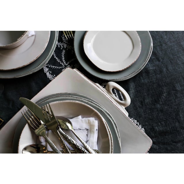 Metal VIETRI Martellato Flatware Five-Piece Place Setting For Sale - Image 7 of 11