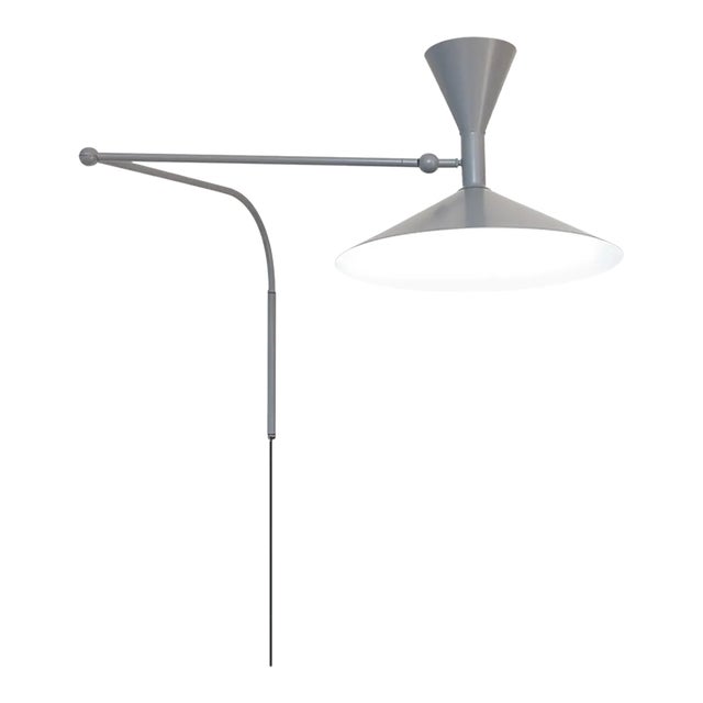 Le Corbusier 'Lampe De Marseille' Wall Lamp for Nemo in Gray For Sale