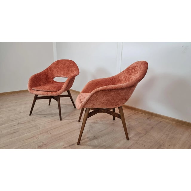 1960s Set of Shell Armchairs by Miroslav Navratil For Sale - Image 5 of 7