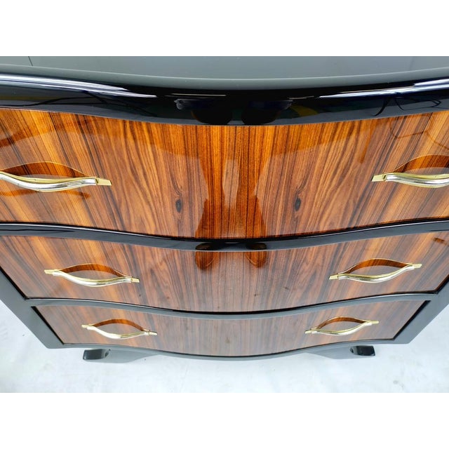 Wood Art Deco French Rosewood Chest of Drawers, 1930s For Sale - Image 7 of 13