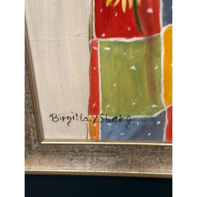 Mid-Century Modern Birgitta Ysberg, So Similar, 1950s, Oil Painting on Canvas, Framed For Sale - Image 3 of 12