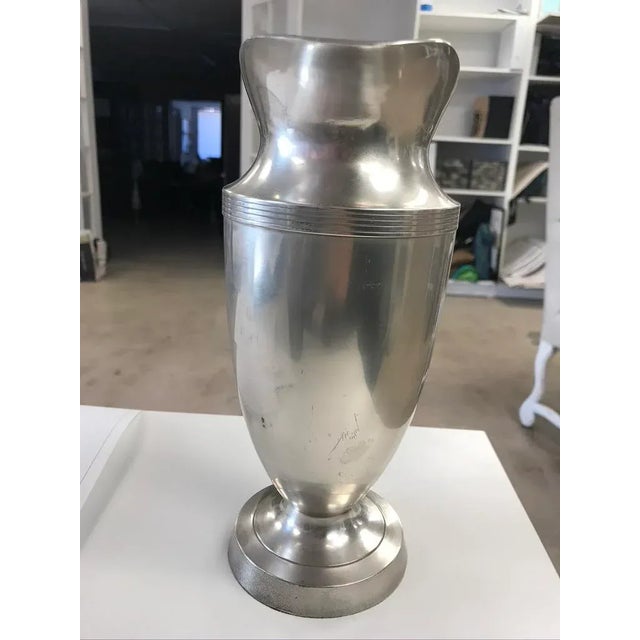 Mediterranean Late 20th Century Italian Pewter Pitcher For Sale - Image 3 of 7