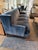Navy Velvet Sofa by Mitchell Gold For Sale In Nashville - Image 6 of 9