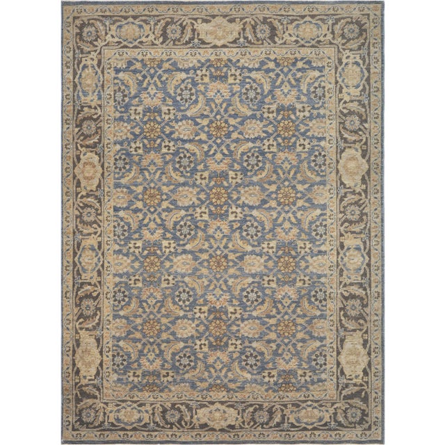 Persian Mansour Quality HandmadeTabriz Rug - 5′ × 6′9″ For Sale - Image 3 of 4