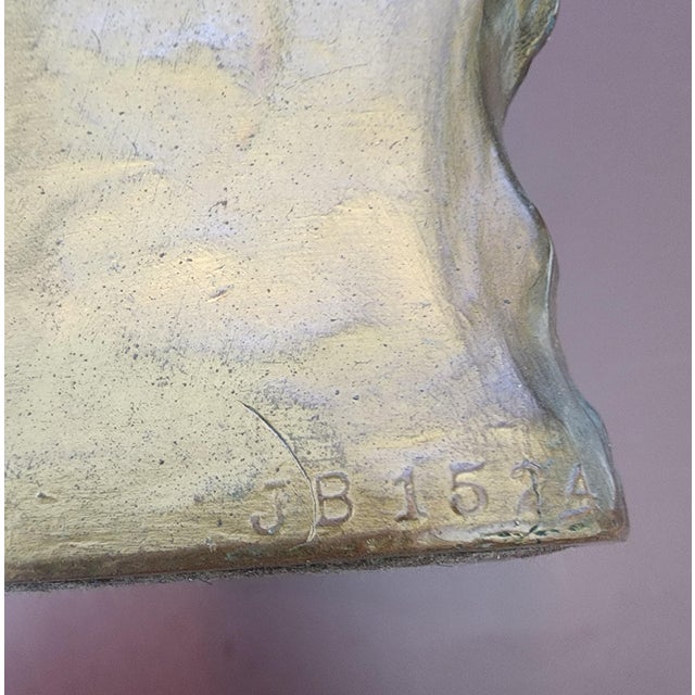Brown 1920s Bookends "Awaiting the Prey" Ca1928 Signed C Vieth & Jb1524 For Sale - Image 8 of 8