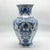 Handmade Ceramic Vase (30cm) Traditional Blue & White “Vase of Life” Tulip Pattern – Faceted Hexagonal Art Decor For Sale - Image 4 of 6