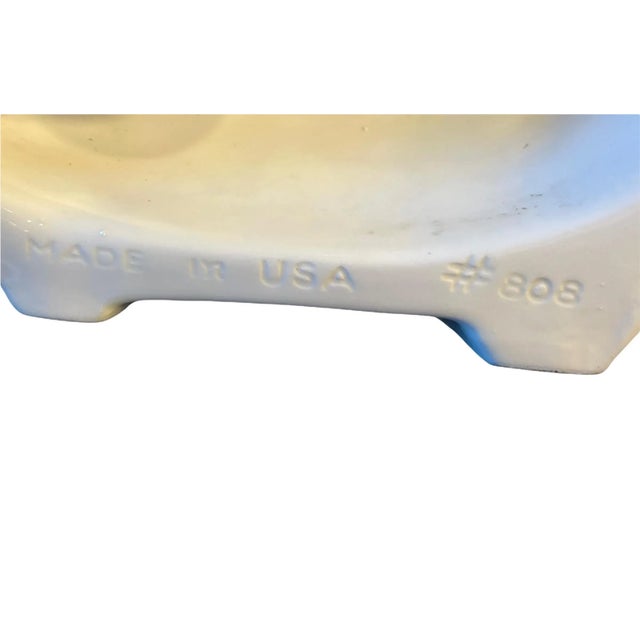 Vintage Art Deco Ceramic Shell Lamp For Sale - Image 11 of 12