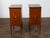 Pair of Italian Neoclassical 1800s Walnut Bedside Tables with Marquetry Décor For Sale In Atlanta - Image 6 of 12
