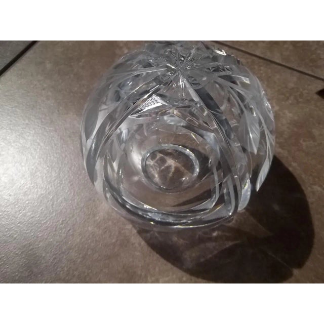 Vintage Cut Crystal Sphere Ashtray For Sale - Image 12 of 12