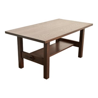 Gustav Stickley Antique Mission Oak Arts & Crafts Dining Table, Desk, or Library Table, Newly Refinished For Sale