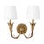 With a botanical influence and a beautiful antique gold leaf finish, the River Reed Double Sconce is the ideal fixture for...