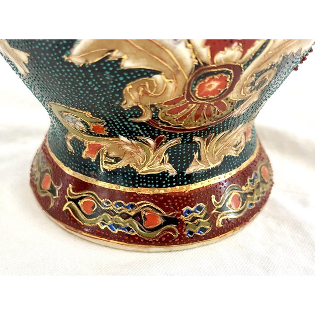 Gold Chinese Porcelain Urn For Sale - Image 8 of 10