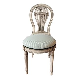 Vintage Louis XVI Montgolfier Painted Chair For Sale