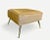 Montage Pair of Stools in Camel Italian Leather With Solid Brass Legs With Ball Feet For Sale - Image 4 of 7