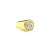 Vintage 1.5 Carat TW Bezel and Channel Set Natural Diamond Mens Ring in 18K Gold, Size 9.5 For Sale In Miami - Image 6 of 6