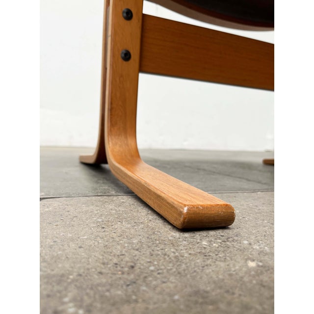 Mid-Century Modern Norwegian Siesta Ottoman in Leather by Ingmar Relling for Westnofa, 1960s For Sale - Image 9 of 18