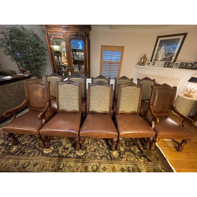 Henredon Amalfi Dining Chairs Set of 10 Chairish