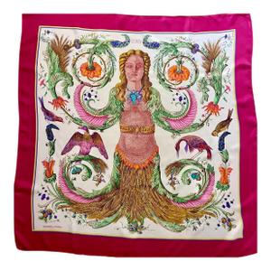 Hermes Silk Scarf Ceres 1990 Artist Faconnet Francoise