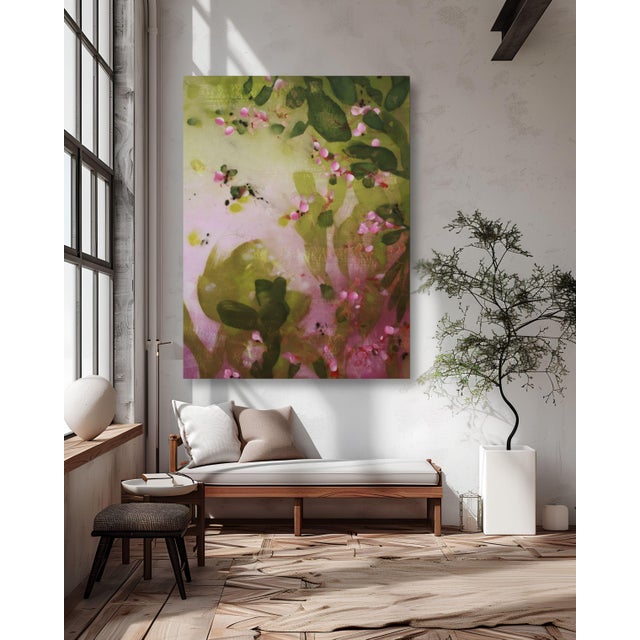 Painting title :: The Flowers Were Grateful For Their Morning Walks :: 48"x36" :: mixed media collage on canvas :: created...