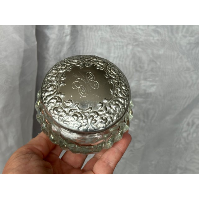 Houbigant Glass Vanity Jar For Sale - Image 10 of 11